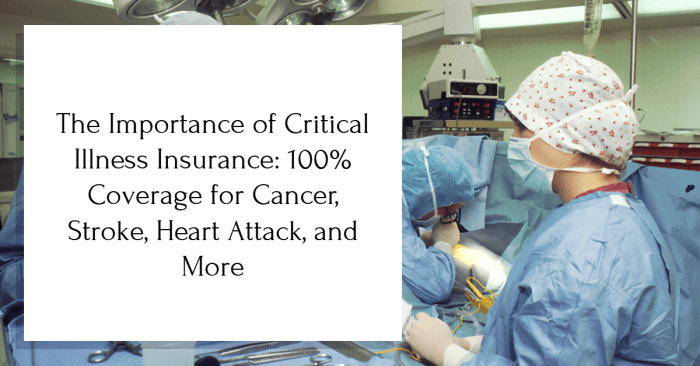 The Importance of Critical Illness Insurance: 100% Coverage for Cancer ...